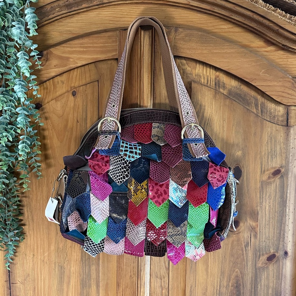 Vintage Chaos Multi-Colored Leather Bag